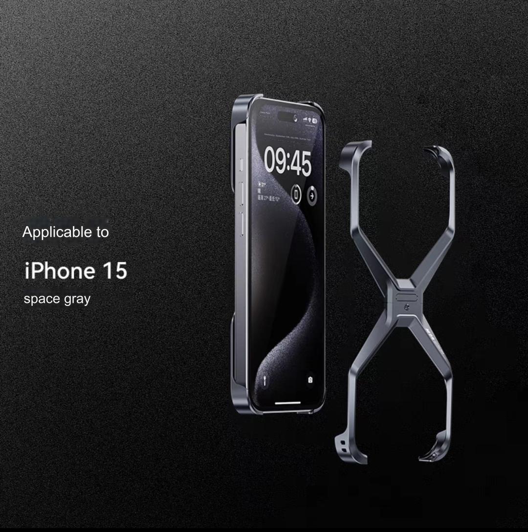 X case, aluminum alloy protective case, new hollow frameless heat dissipation case, high-end, ultra-thin, scratch-resistant