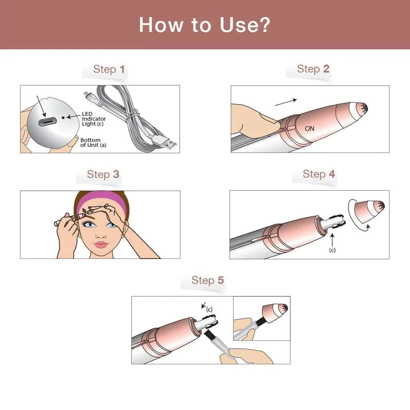 BrowEase ™ Eyebrow & Face Precision Trimmer