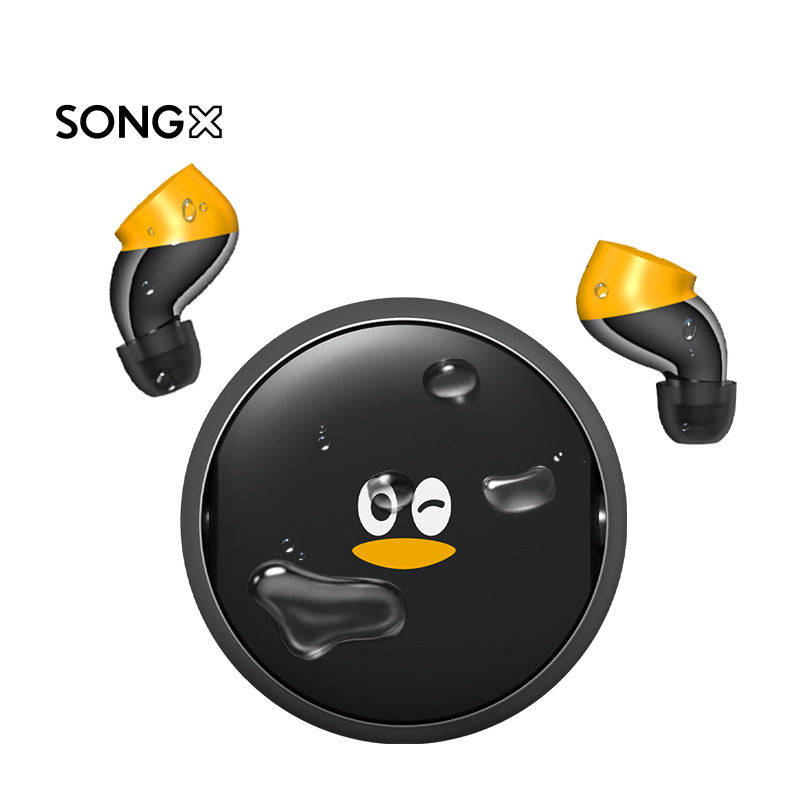 SONGX TWS Bluetooth Headphones True Wireless Tencent Co-branded Strange Goose In-Ear High Sound Quality Star Ring Tide Play