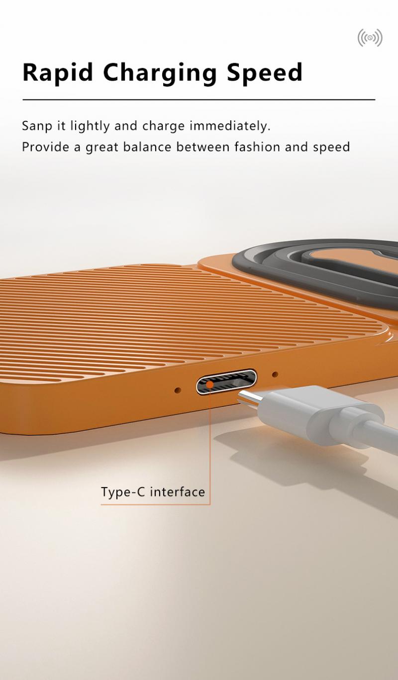 Magsafe 15W Wireless Charging Phone Holder for Iphone 12 13 14 Pro Max Portable Foldablefor Magnetic Mobile Phone Stand Base