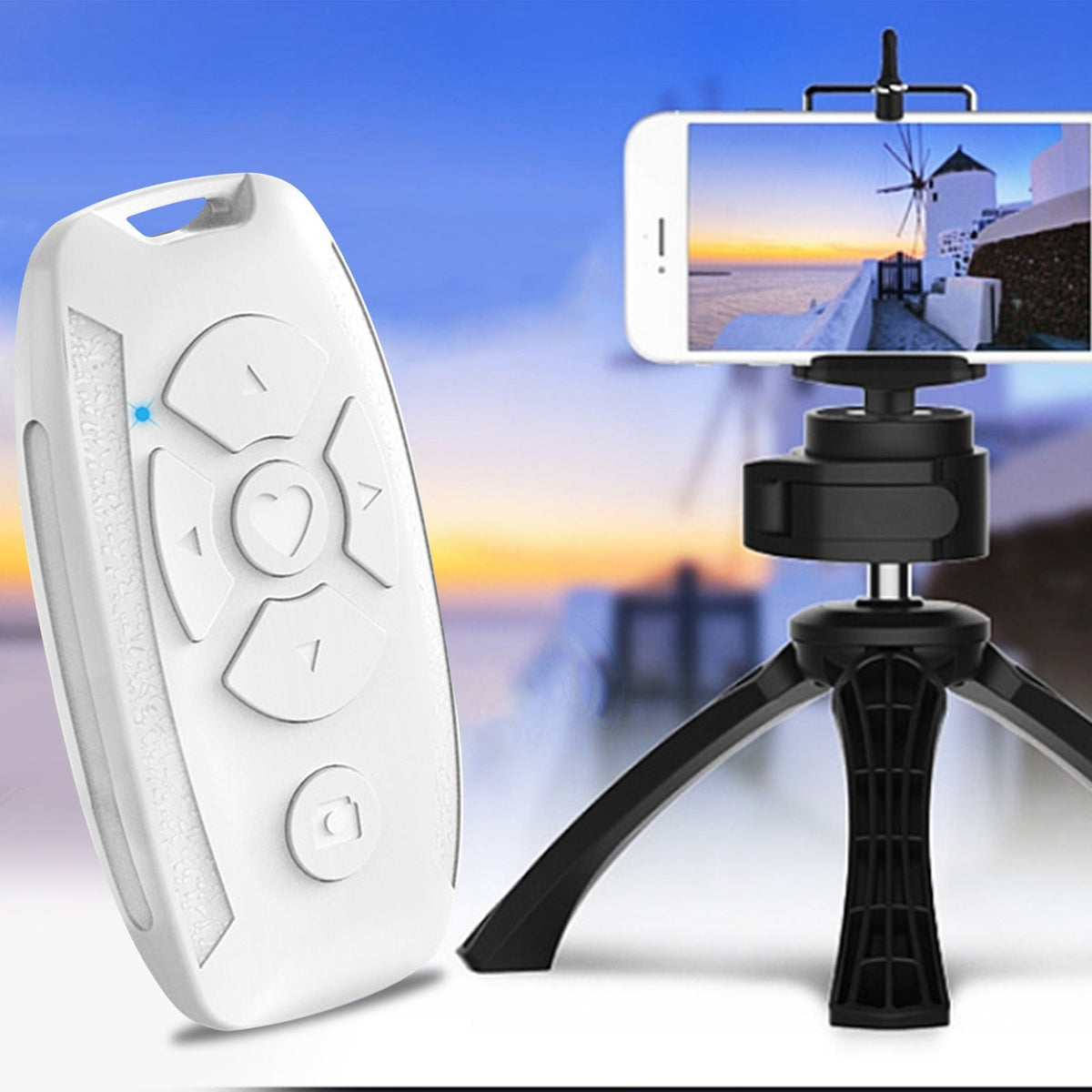USB Mobile Phone Bluetooth Remote Control Wireless Camera Shutter Selfie Button Clicker 10-15M Sensing Range For Tik-Tok Live