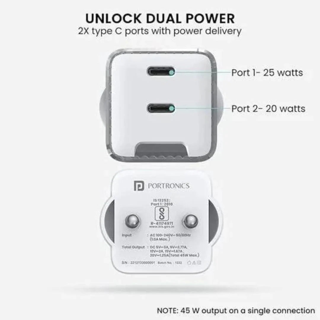 Charge All Your Devices with Ease: Portronics Adapto 4: Your One-Stop Charging Solution