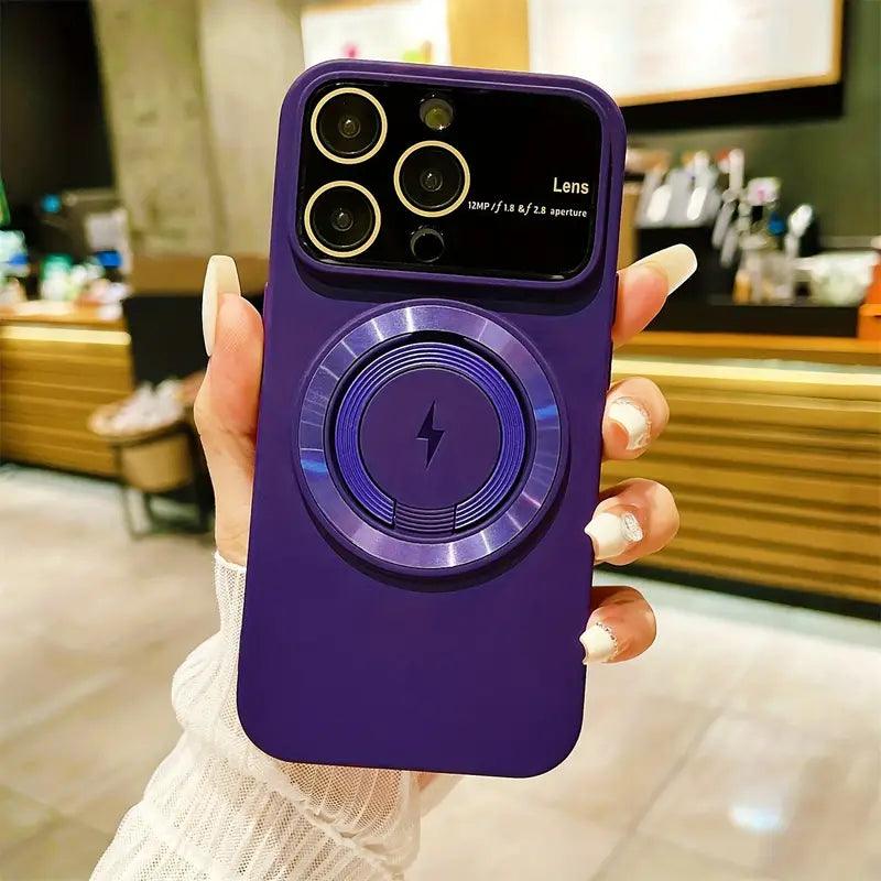 Silicone | Magnetic Holder Cover | iPhone Case