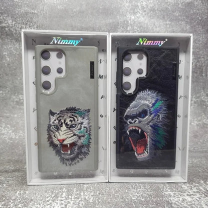 Original Nimmy 3D Samsung S24 Ultra Back Cover & Case - Wolf, Gorilla, Tiger, Panda, And Bear Variants