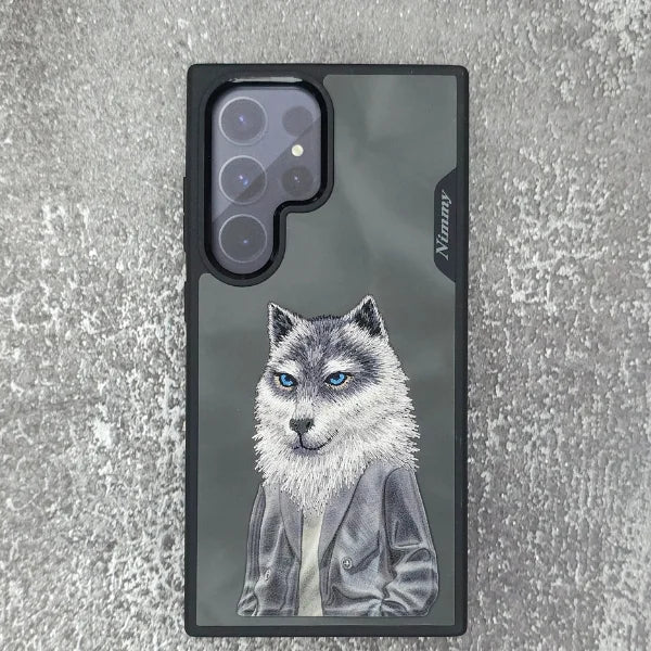 Original Nimmy 3D Samsung S24 Ultra Back Cover & Case - Wolf, Gorilla, Tiger, Panda, And Bear Variants