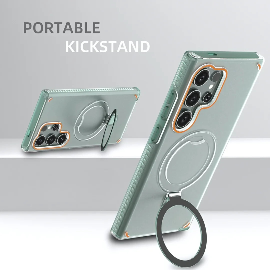 Colorful Magnetic bracket Magsafe kickstand S24Ultra Case