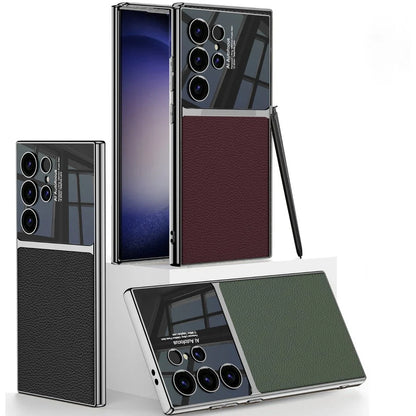 Premium Leather Electroplating Case - Samsung S24 Ultra.