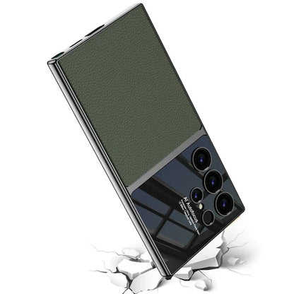 Premium Leather Electroplating Case - Samsung S24 Ultra.