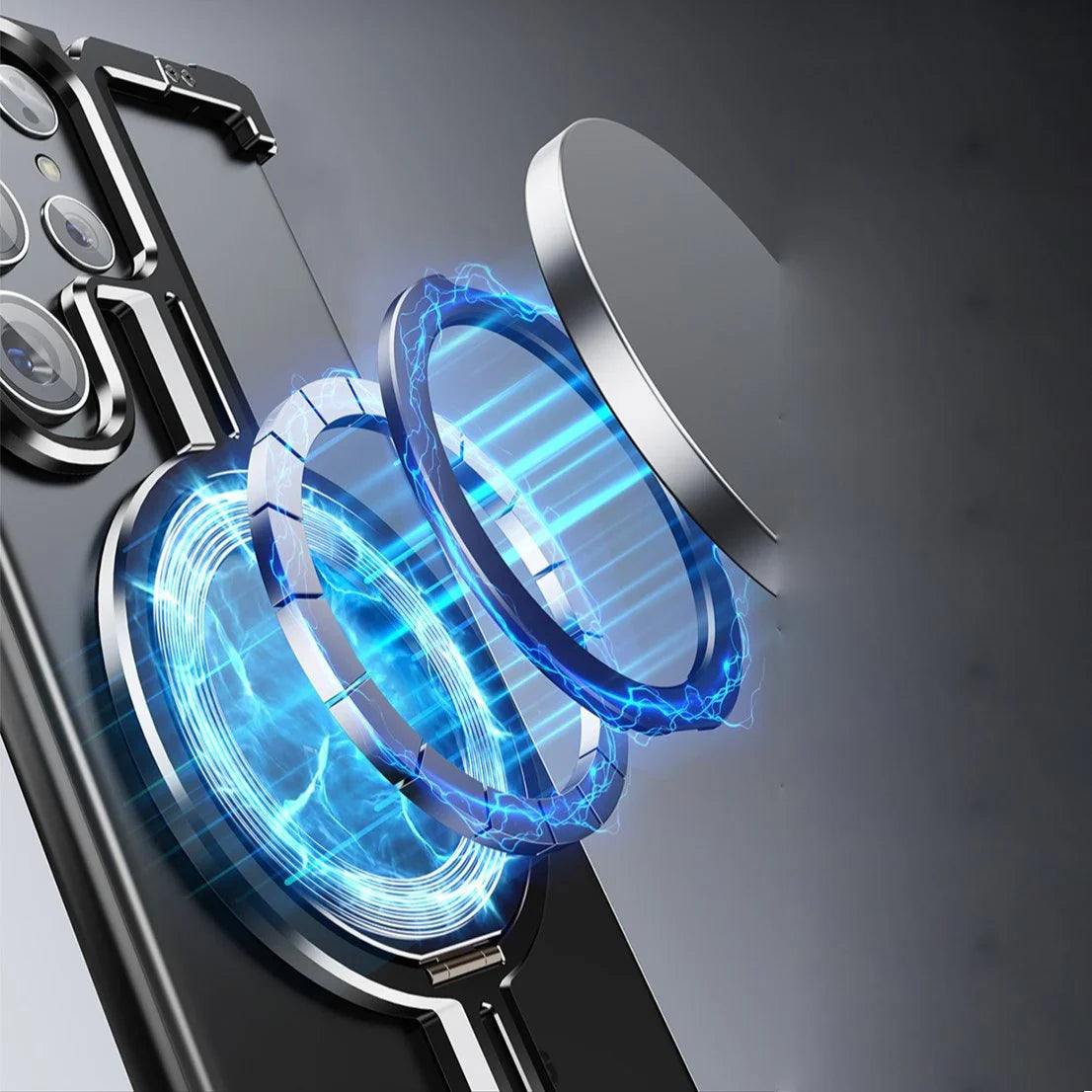 Natural Titanium Frameless Case For Samsung Phone.