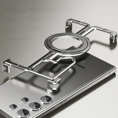 Natural Titanium Frameless Case For Samsung Phone.