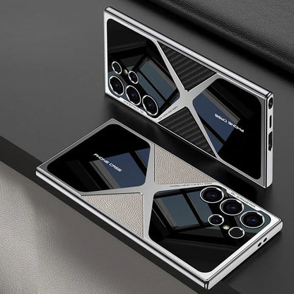 Luxurious Samsung Galaxy S24Ultra Polished Guard Business Leather Case.