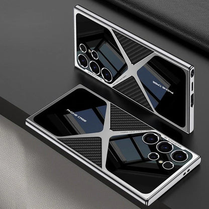 Luxurious Samsung Galaxy S24Ultra Polished Guard Business Leather Case.