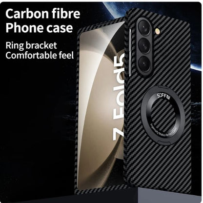 Carbon Fiber Magsafe Ring stand Samsung Galaxy Fold Case