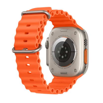 Master Copy Apple Watch Ultra 2 GPS+Cellular with Orange Ocean Band - M/L (49mm Display, Titanium Case)