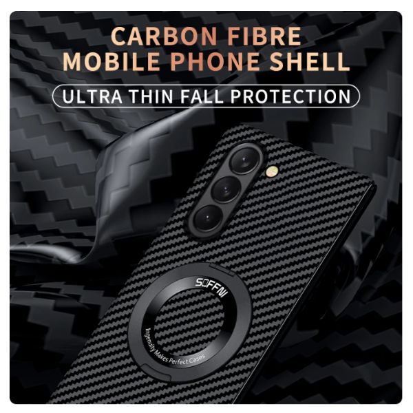 Carbon Fiber Magsafe Ring stand Samsung Galaxy Fold Case