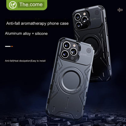 TheTree Aromatherapy iPhone 15 Pro Max Case: MagSafe Magnetic Aluminum Alloy, Anti-Fall, Heat Dissipation, High-End Apple 15 Pro Shell – All-Inclusive, Anti-Scratch Protection