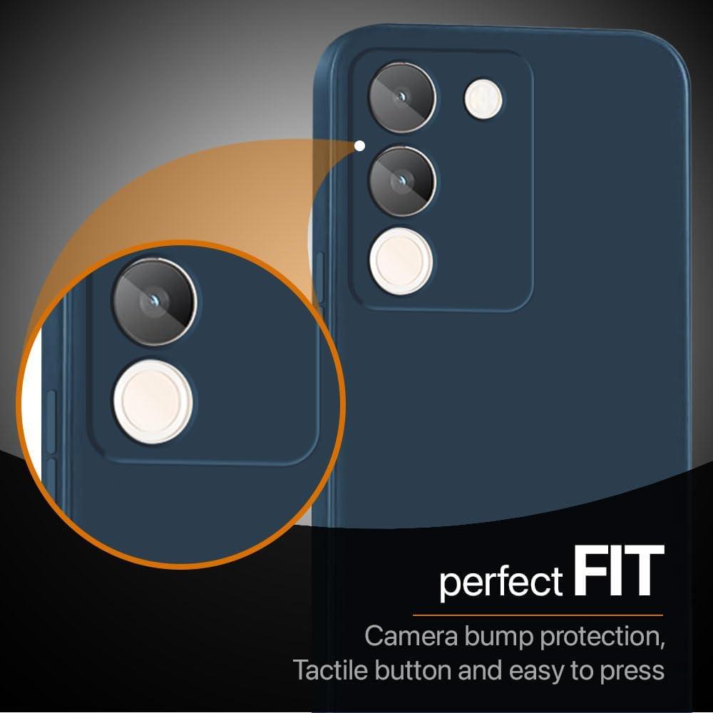 Ultra Soft Rubberised Back Cover for Vivo Y200 5G