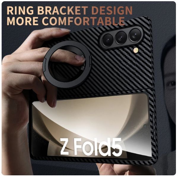 Carbon Fiber Magsafe Ring stand Samsung Galaxy Fold Case