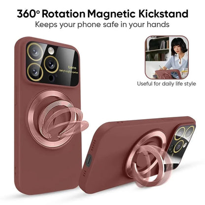 Silicone | Magnetic Holder Cover | iPhone Case