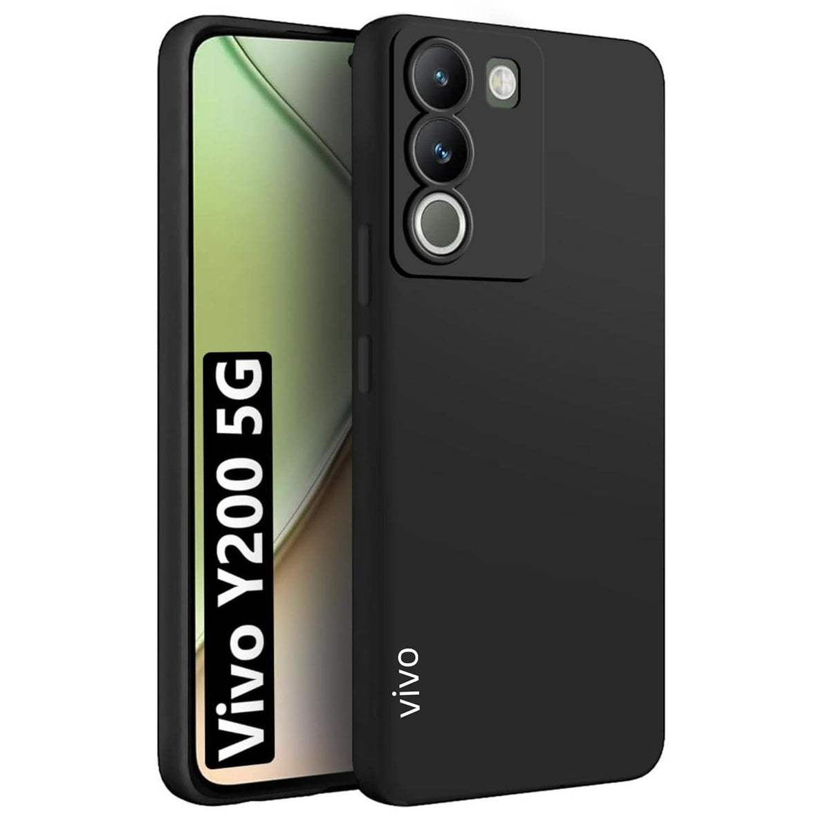 Ultra Soft Rubberised Back Cover for Vivo Y200 5G