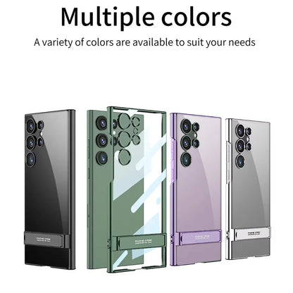 Fine Hole Triumphal Bracket Protective Transparent Plating S24 Ultra Case