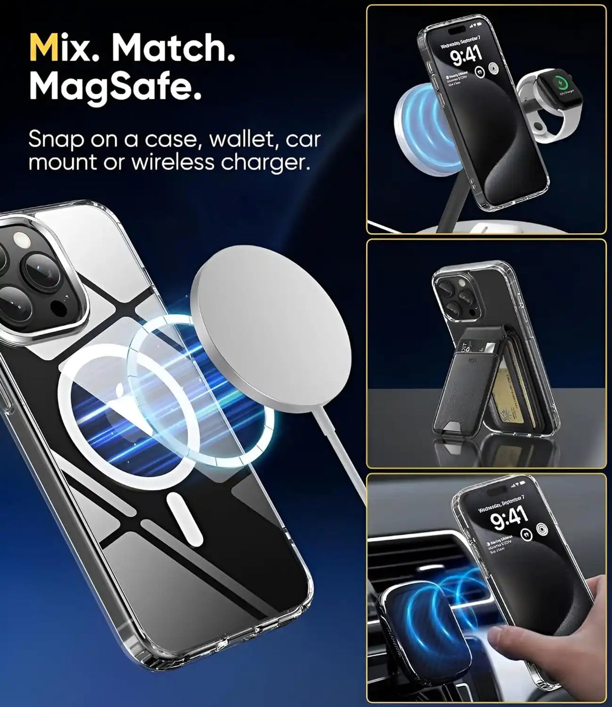 Crystal Clear Ultra Hybrid iPhone Case (Never Yellow Guaranteed).