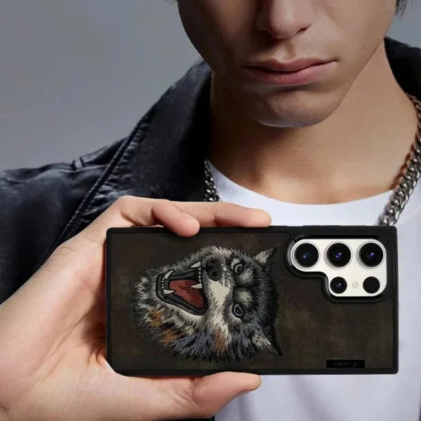 Original Nimmy 3D Samsung S24 Ultra Back Cover & Case - Wolf, Gorilla, Tiger, Panda, And Bear Variants