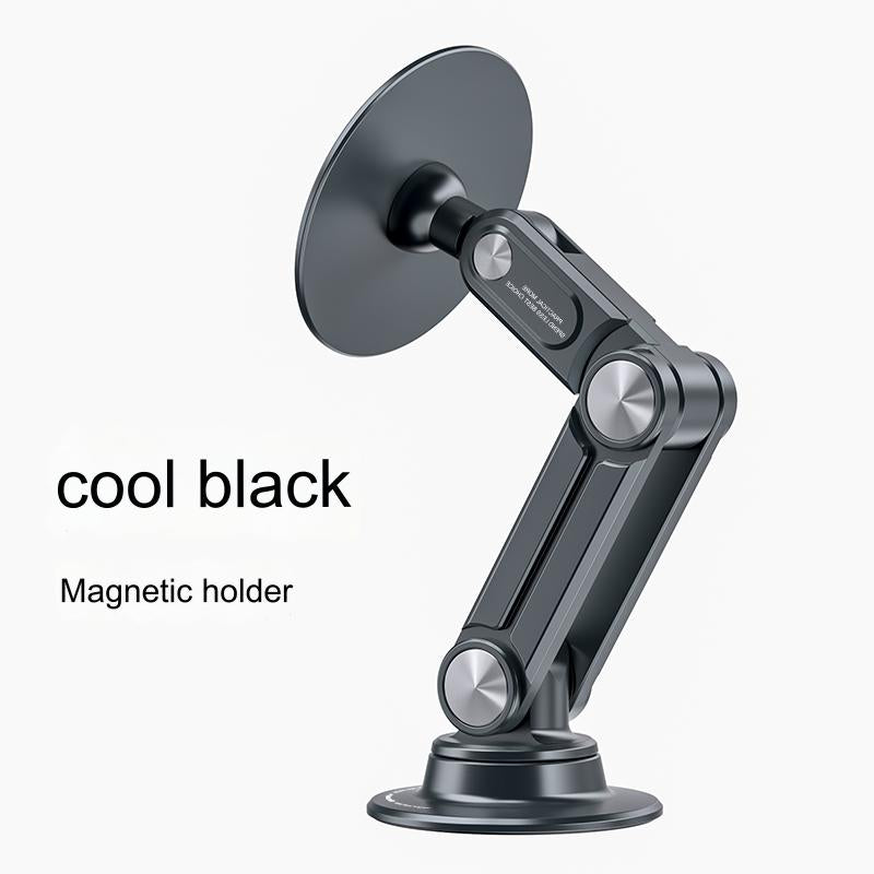 Car Mobile Phone Holder, Car-specific Universal Magnetic Folding Navigation Support Frame, Adhesive Fixed Anti-shake