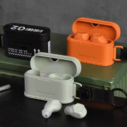 thecoopidea CARGO 02 TWS True Wireless Earbuds Metal Military Style Design Stereo Sports Waterproof  Bluetooth Headsets With Mic