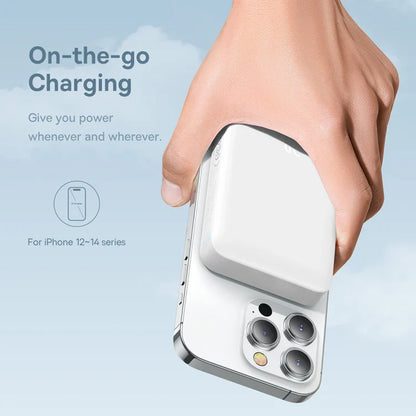 Baseus 10000mAh 20W Magnetic Wireless Super Fast Charging Power Bank(White)