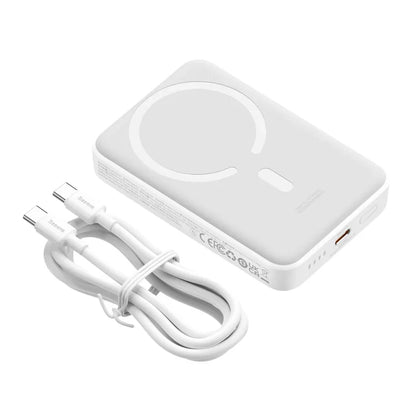 Baseus 10000mAh 20W Magnetic Wireless Super Fast Charging Power Bank(White)