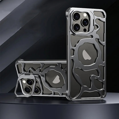 Natural Titanium Metal With Cooling Capacity Case For iPhone.