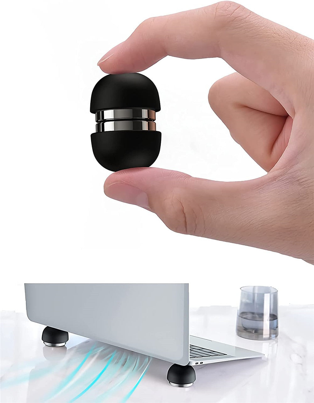 Laptop Cooling Stand Ergonomic Mushroom Laptop Holder Mini Cooler Ball Portable Magnetic Laptop Tablet  Stand Notebook Access