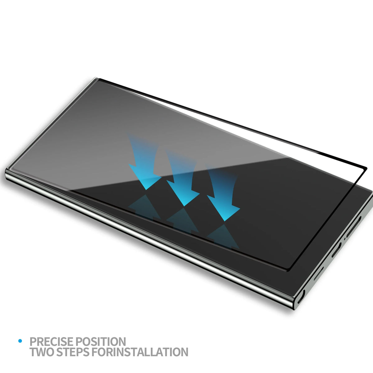 Blueo Full AB glue anti-static 3D Curved Silk Tempered Glass screen protector For Samsung S24 Ultra