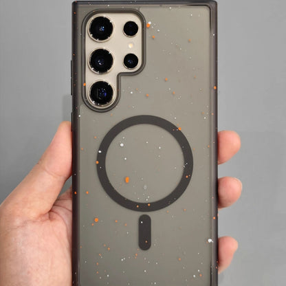 Magnetic Magsafe suitable for Samsung Galaxy S24 Ultra contrasting color case matte anti-fall dirty dirty case mobile phone skin feel personalized
