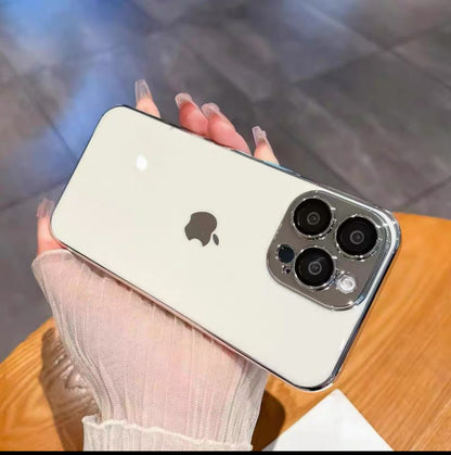 Titanium Glass Case For iPhone