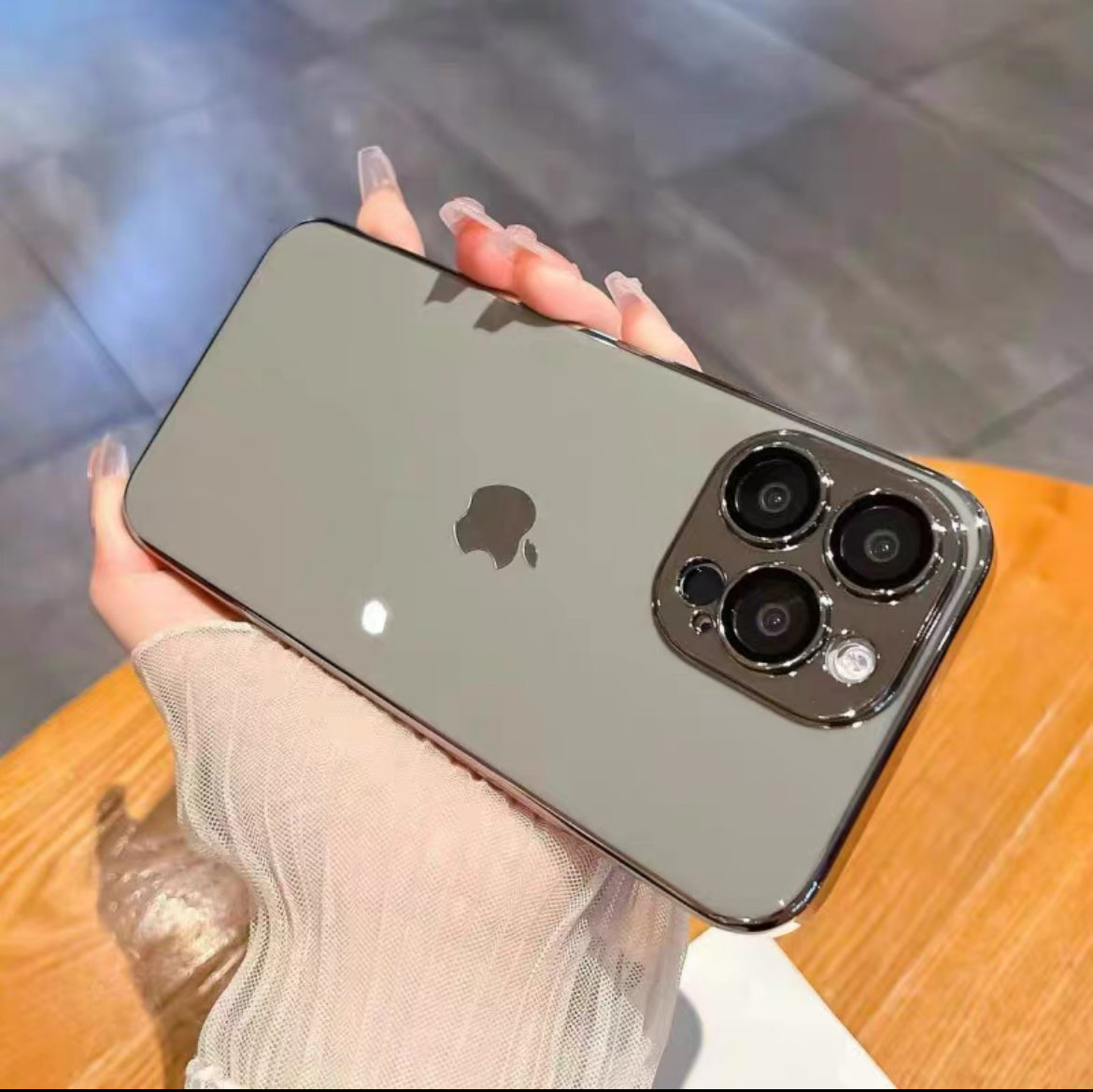Titanium Glass Case For iPhone