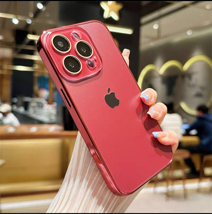 Original Phone Color Glass Case For iPhone
