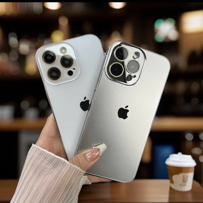 Original Phone Color Glass Case For iPhone