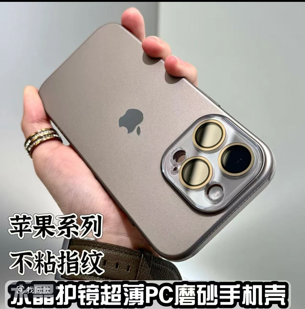 Titanium Glass Case For iPhone