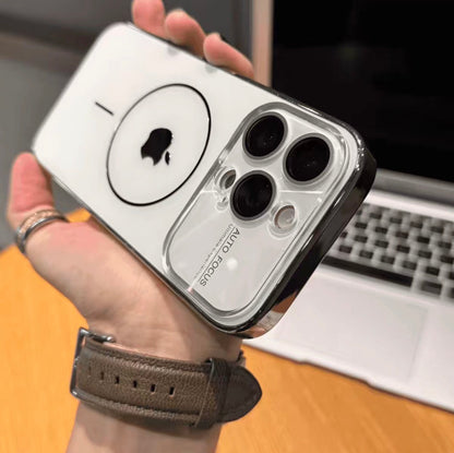 MagSafe Glass and Metal Case For iPhone