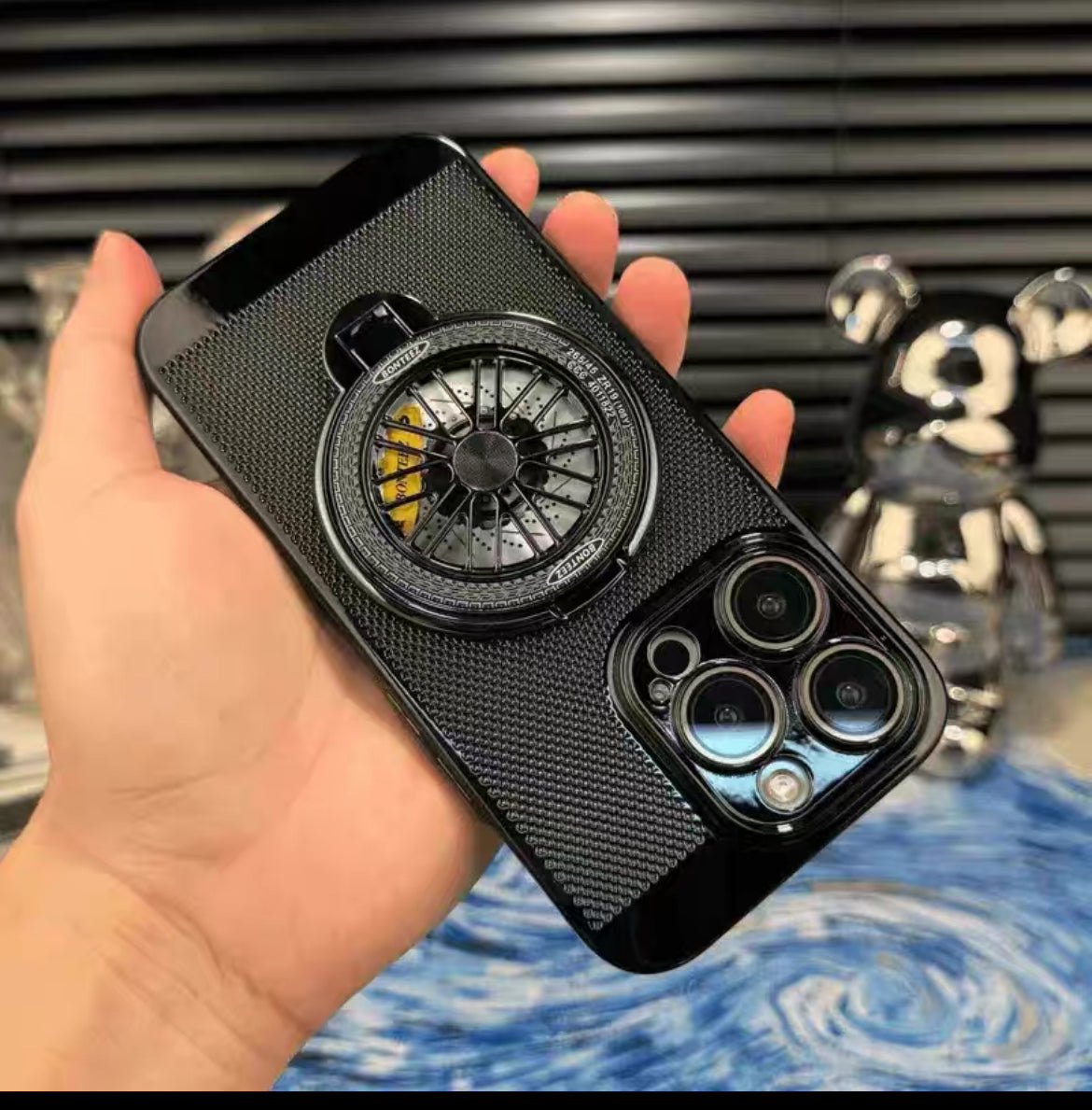 iPhone Titanium Wheel Glass case