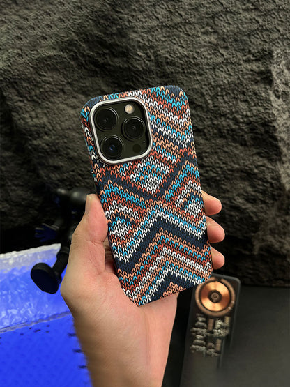 High-End Luminous Magnetic Moisture-Absorbing Case for Apple iPhone 14 Pro Max 2023 - Ethnic Style Creative Cover with Brand Embossment for Men and Women Elevate Your High-End Experience!