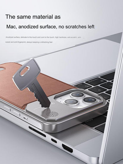 Thetree Is Suitable For Apple IPhone 15 pro max Case Aluminum Alloy Protective Cover Aromatherapy Shell Autumn And Winter Anti-fall Heat Dissipation Frameless Ultra-thin Advanced
