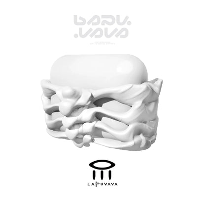 LAPU VAVA Original Skeleton Art Suitable For Airpods 3 Headphone Case Airpodspro Apple Second Generation Headphone Protective Cover Hollow Personality Trendy Brand