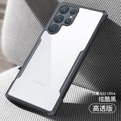 Xundi Is Suitable For Samsung S22ultra Mobile Phone Shell New S22 Protective Shell S22+ Mobile Phone Case Galaxys22 Drop-proof S21 Lens All-inclusive Ultra Personality Creative + Soft Shell Men And Women S21+