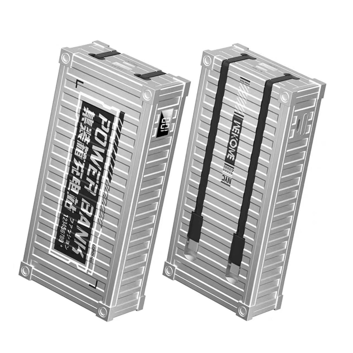 The Container Comes With A Line Of Fast Charging And Charging Treasure 20000 MAh Super Large Capacity Digital Display Customized Mobile Power Supply