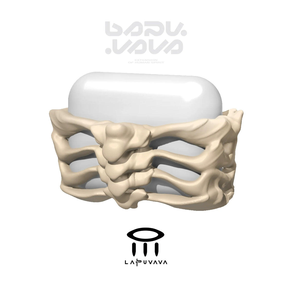 LAPU VAVA Original Skeleton Art Suitable For Airpods 3 Headphone Case Airpodspro Apple Second Generation Headphone Protective Cover Hollow Personality Trendy Brand