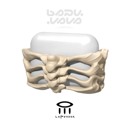 LAPU VAVA Original Skeleton Art Suitable For Airpods 3 Headphone Case Airpodspro Apple Second Generation Headphone Protective Cover Hollow Personality Trendy Brand