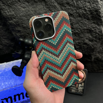 High-End Luminous Magnetic Moisture-Absorbing Case for Apple iPhone 14 Pro Max 2023 - Ethnic Style Creative Cover with Brand Embossment for Men and Women Elevate Your High-End Experience!